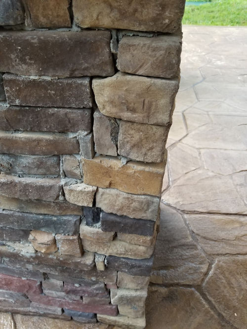 Poorly done stone column